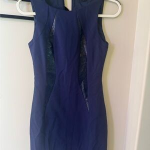 Elegant Blue Sleeveless Dress